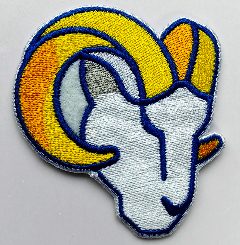 Los Angeles Rams Logo Iron-on Patch 7.2cmx6.4cm